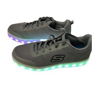 Sketchers Energy Lights‎ Grey Sneakers Multicolor Light Up Men's Shoes Sz 7.5